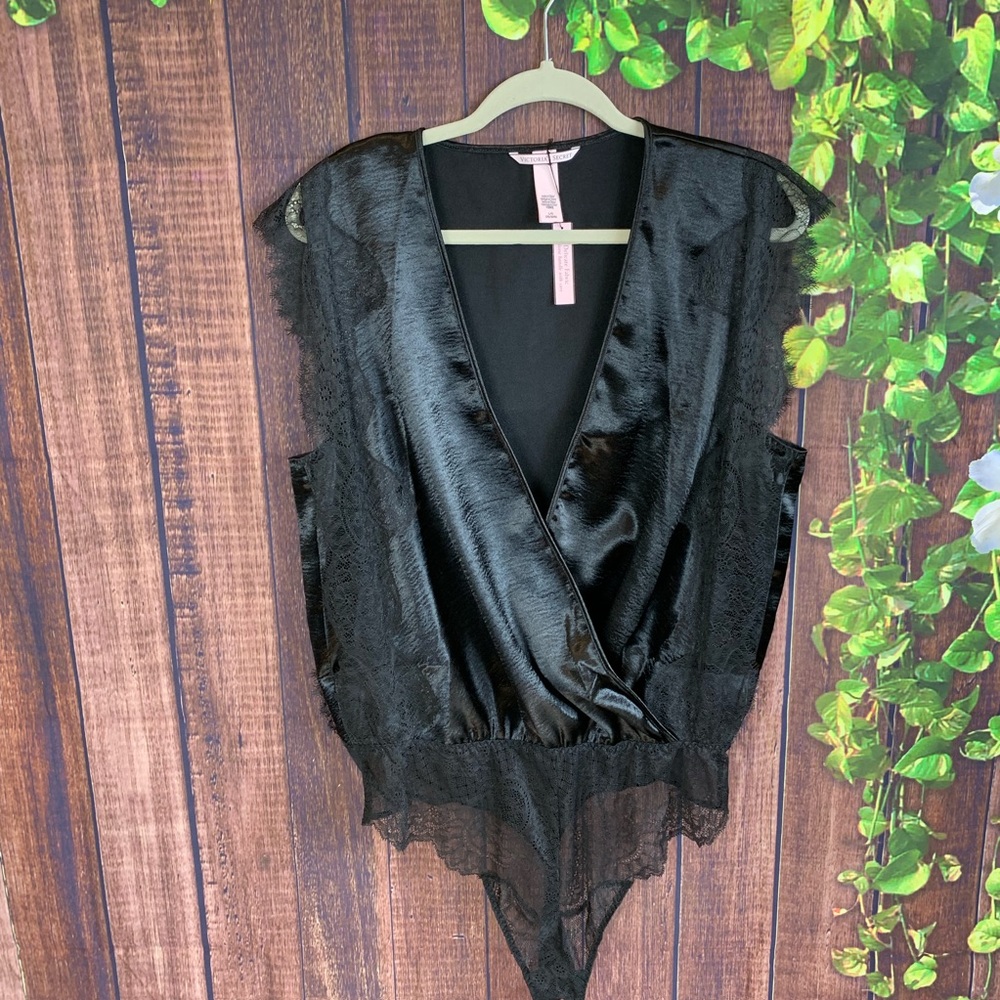 Victoria’s Secret: lace overlay bodysuit